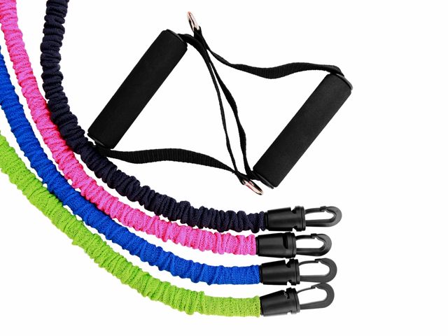 Kit Exercitador Tubing com 4 Intensidades e Pegador - Arktus Kit Exercitador Tubing com 4 Intensidades e Pegador - Arktus