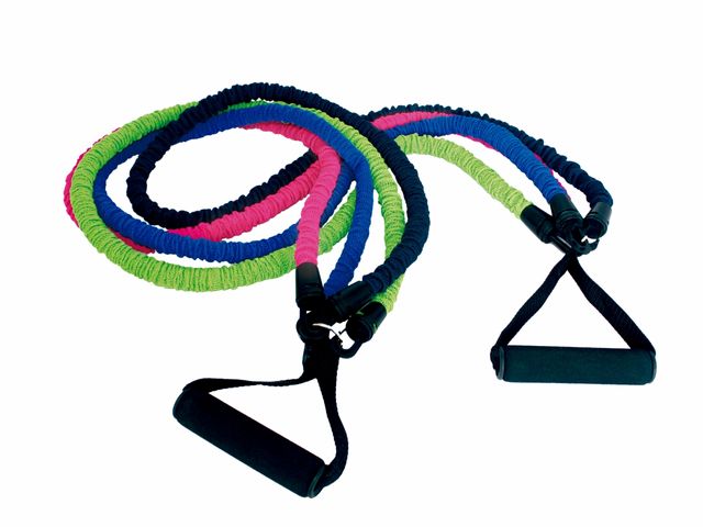 Kit Exercitador Tubing com 4 Intensidades e Pegador - Arktus Kit Exercitador Tubing com 4 Intensidades e Pegador - Arktus