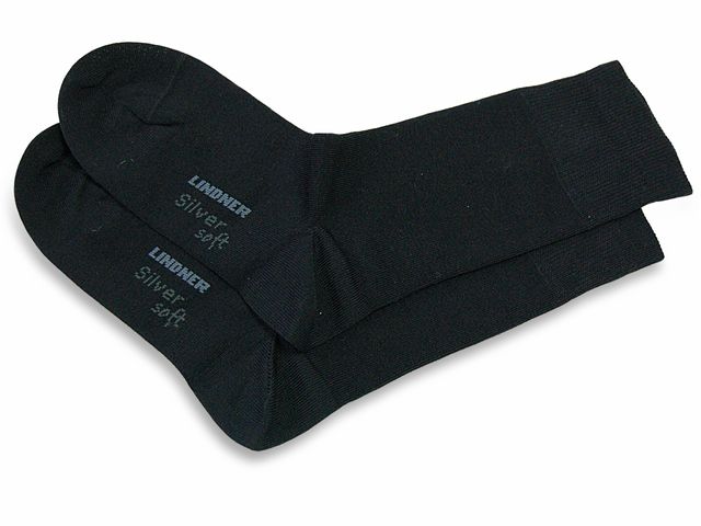 Meias Silversoft - Preta - Par - Tamanho 36 à 38 - Lindner Medical Meias Silversoft - Preta - Par - Tamanho 36 à 38 - Lindner Medical