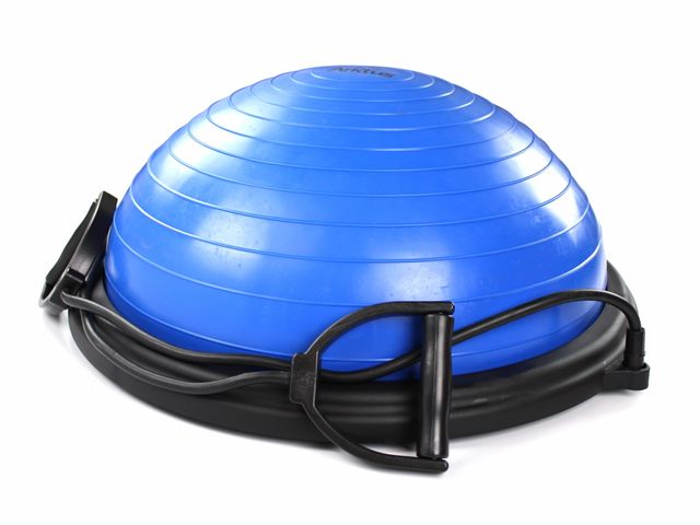 Meia Bola Bosu com Elásticos, Alças e Bomba Manual - Arktus Meia Bola Bosu com Elásticos, Alças e Bomba Manual - Arktus