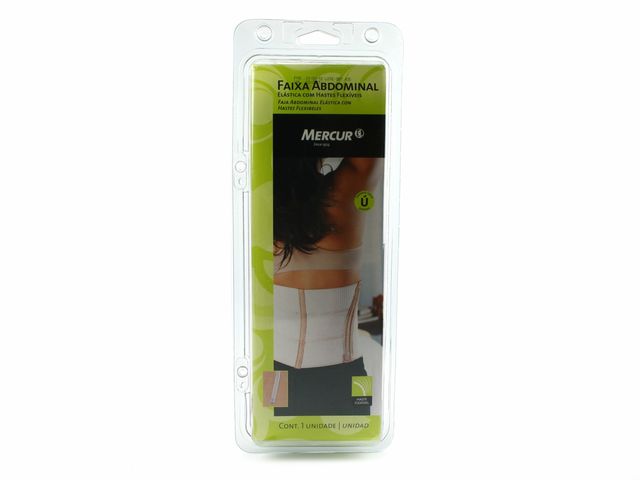 Faixa Abdominal Elástica - Com Hastes Flexíveis - Mercur Faixa Abdominal Elástica - Com Hastes Flexíveis - Mercur