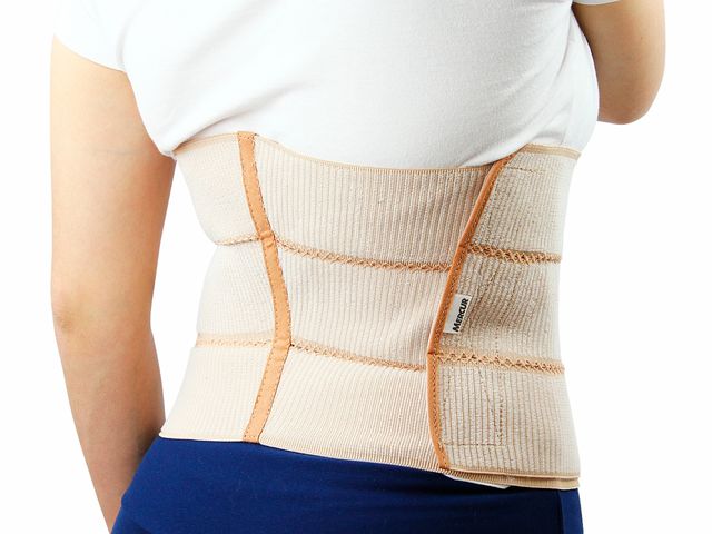 Faixa Abdominal Elástica - Bege - Tamanho P - Mercur Faixa Abdominal Elástica - Bege - Tamanho P - Mercur