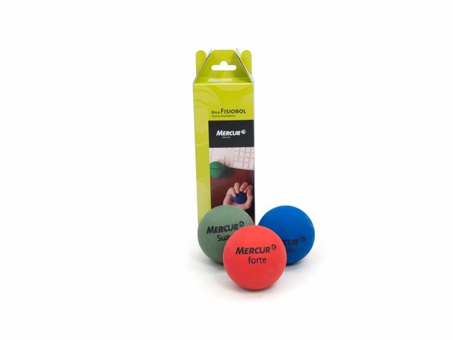 Bolas Fisiobol 6cm - 3 Unidades - Mercur Bolas Fisiobol 6cm - 3 Unidades - Mercur