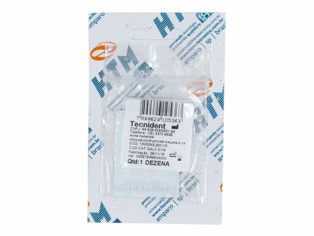 Agulha para Eletrolifting Microgalvanopuntura - 0,20x3x13mm - 20un - HTM Agulha para Eletrolifting Microgalvanopuntura - 0,20x3x13mm - 20un - HTM