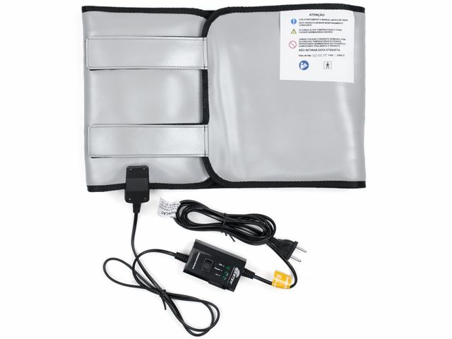 Manta Térmica Termotek Abdominal - 27x97cm - Prata - Estek Manta Térmica Termotek Abdominal - 27x97cm - Prata - Estek