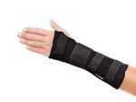 Órtese Longa para Punho com Tala - Esquerda - Preta - Mercur