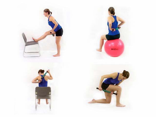 Rolo para Massagem Portátil com Cabo Retrátil - Thera-Band Rolo para Massagem Portátil com Cabo Retrátil - Thera-Band