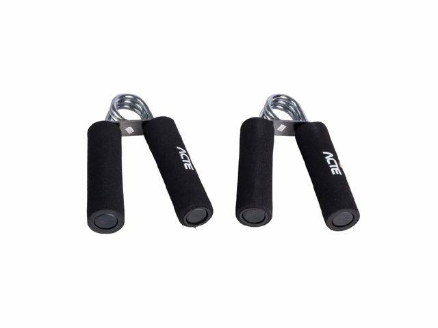 Exercitador Hand Grip Molas Aço - Cabo de Espuma Preto - Acte 