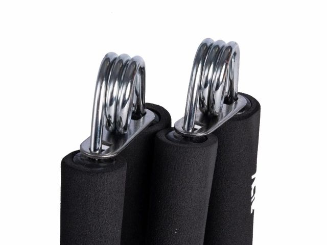 Exercitador Hand Grip Molas Aço - Cabo de Espuma Preto - Acte 