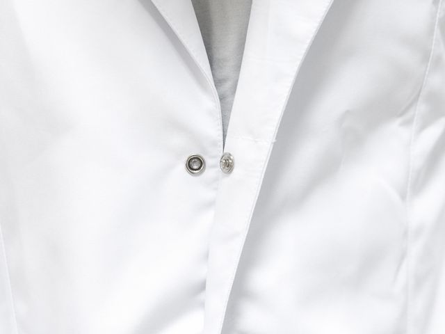 Jaleco Masculino Gola Blazer - Com Opções de Bordado - Manga Longa - Toque Branco