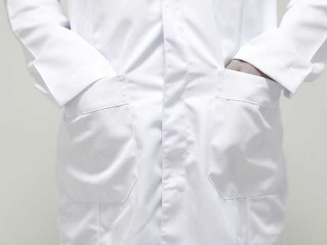 Jaleco Masculino Gola Blazer - Com Opções de Bordado - Manga Longa - Toque Branco