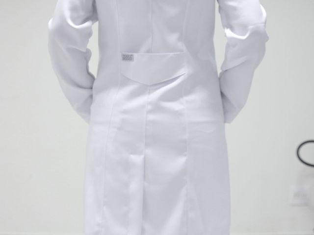 Jaleco Feminino Gola Sport - Com ou Sem Bordado - Manga Longa - Toque Branco Jaleco Feminino Gola Sport - Com ou Sem Bordado - Manga Longa - Toque Branco
