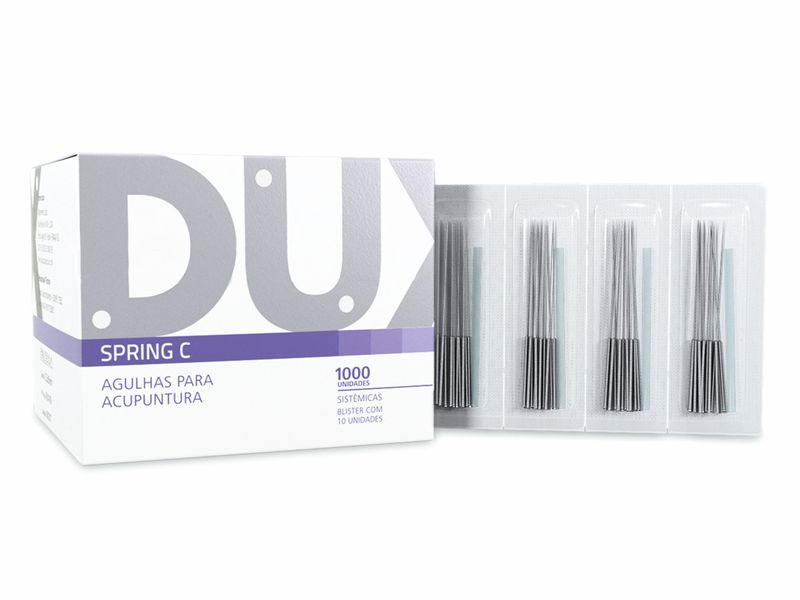 Agulha para Acupuntura Spring C - 0,20x40mm - 1000un - DUX