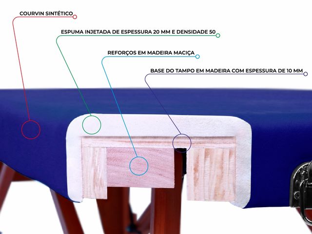 Maca Portátil Arktus - com Espuma Injetada Maca Portátil Arktus - com Espuma Injetada