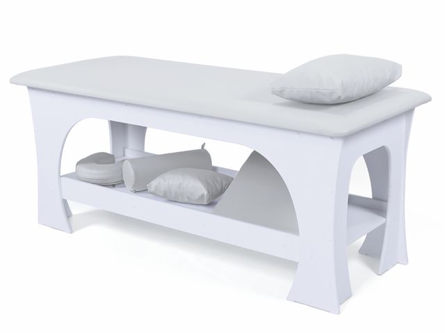 Maca de Massagem Bella - Fixa - 80cm de Largura - Base Branca - Arktus Maca de Massagem Bella - Fixa - 80cm de Largura - Base Branca - Arktus