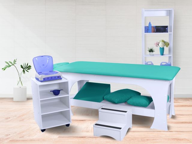 Maca de Massagem Bella - Fixa - 80cm de Largura - Base Branca - Arktus Maca de Massagem Bella - Fixa - 80cm de Largura - Base Branca - Arktus