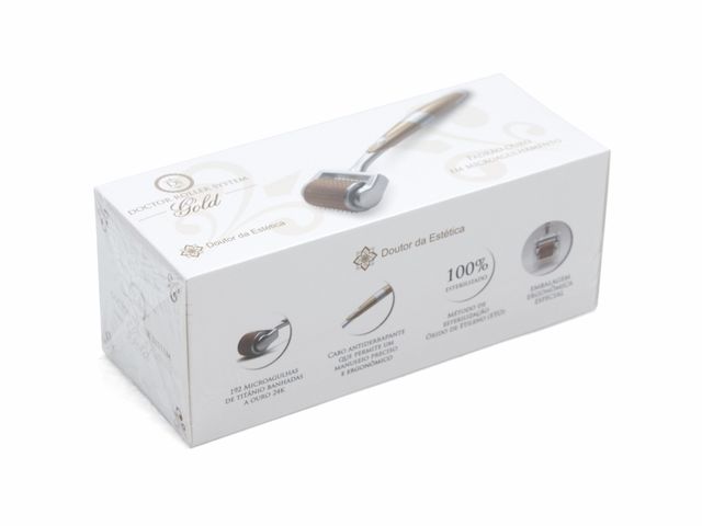 Rolo Para Microagulhamento - 192 Agulhas - Doctor Roller System Gold - Doutor da Estética Rolo Para Microagulhamento - 192 Agulhas - Doctor Roller System Gold - Doutor da Estética