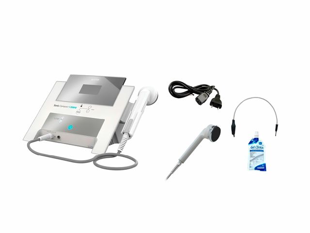 Sonic Compact HTM ─ Aparelho de Ultrassom de 1 e 3 MHz para Estética e Fisioterapia