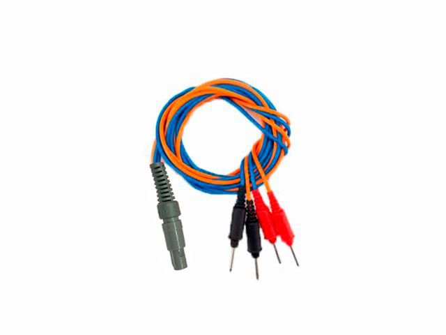 Cabo para Corrente Bifásica - para Novo Stimulus-R – Azul e Laranja - HTM Cabo para Corrente Bifásica - para Novo Stimulus-R – Azul e Laranja - HTM