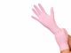 Luva Descartável - Nitrilo - Rosa - Sem Pó - 100un - Medix Brasil
