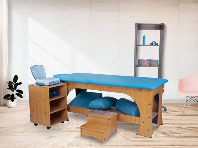 Maca de Massagem Bella - Fixa - 80cm de Largura - Base Marrom Escuro - Arktus Maca de Massagem Bella - Fixa - 80cm de Largura - Base Marrom Escuro - Arktus