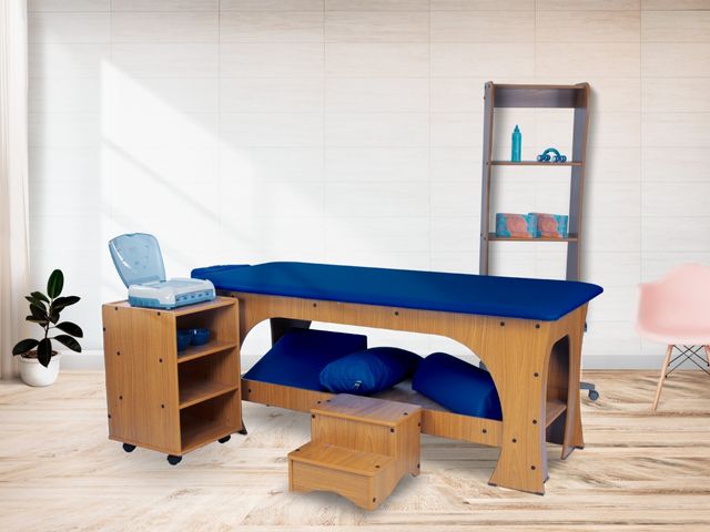 Maca de Massagem Bella - Fixa - 80cm de Largura - Base Marrom Escuro - Arktus Maca de Massagem Bella - Fixa - 80cm de Largura - Base Marrom Escuro - Arktus