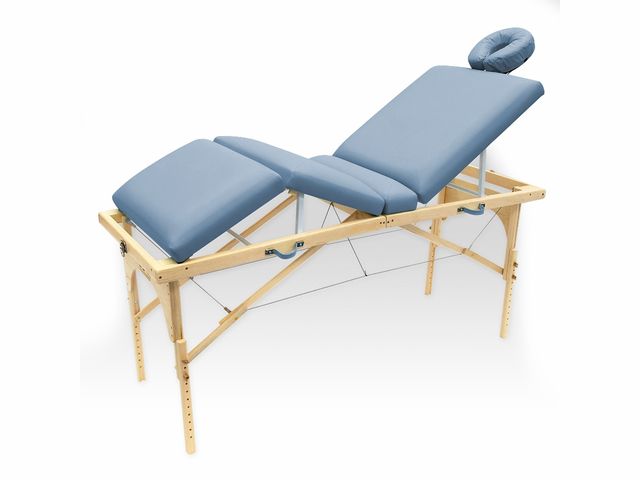 Maca De Massagem Portátil Com Altura Regulável E Orifício Para Fisioterapia E Estética Canopus - Legno