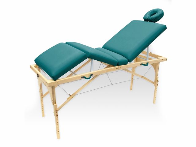 Maca De Massagem Portátil Com Altura Regulável E Orifício Para Fisioterapia E Estética Canopus - Legno