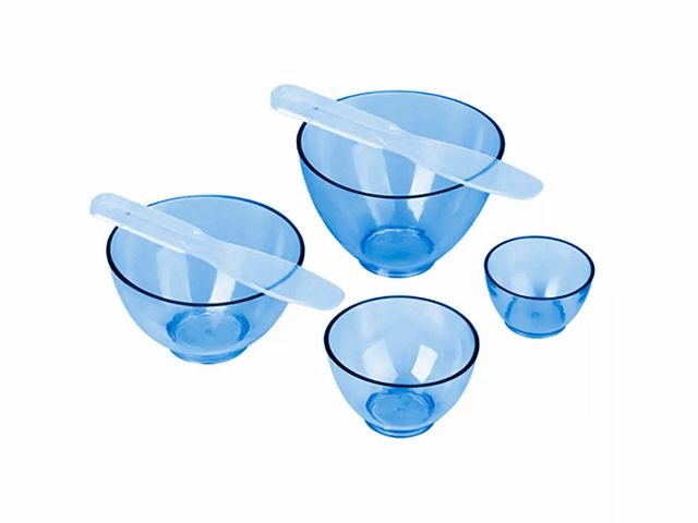 Kit com 04 Cubetas Maleáveis e 02 Espátulas - Estek Kit com 04 Cubetas Maleáveis e 02 Espátulas - Estek