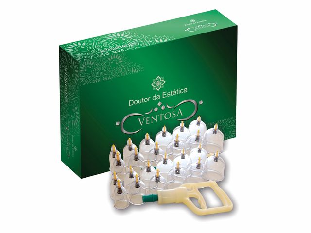 Kit de Ventosas Chinesas - 24 copos - Doutor da Estética Kit de Ventosas Chinesas - 24 copos - Doutor da Estética