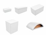 Kit Caixas + Meia Lua para Pilates - Branca - Arktus