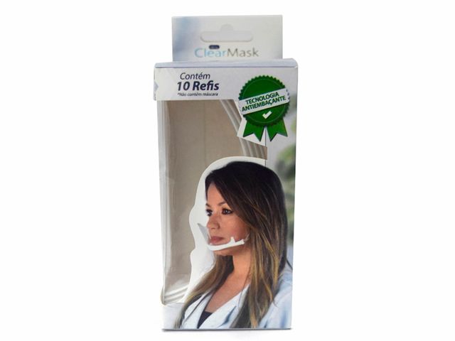 Refil para Máscara Protetora Higiênica - ClearMask - 10un - Estek Refil para Máscara Protetora Higiênica - ClearMask - 10un - Estek