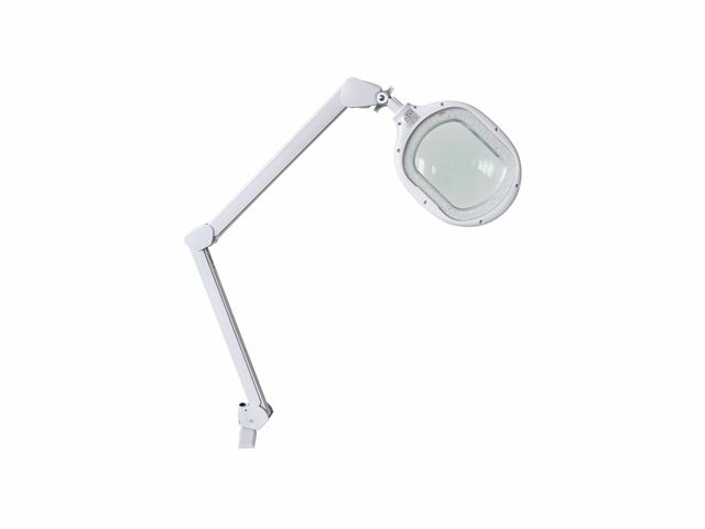 Lupa Articulada - LED Duo Light - Com Apoio Para Mesa - Estek Lupa Articulada - LED Duo Light - Com Apoio Para Mesa - Estek