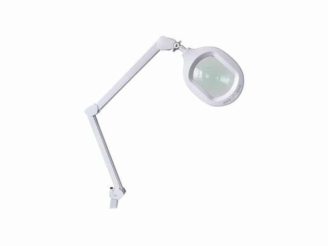 Lupa Articulada - LED Duo Light - Com Apoio Para Mesa - Estek Lupa Articulada - LED Duo Light - Com Apoio Para Mesa - Estek