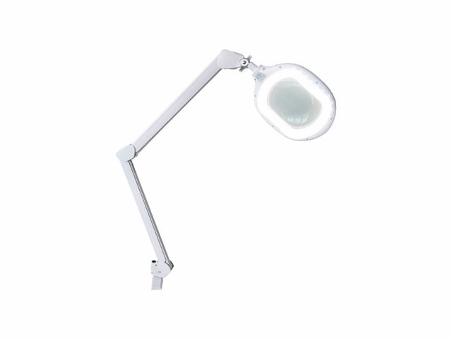 Lupa Articulada - LED Duo Light - Com Apoio Para Mesa - Estek Lupa Articulada - LED Duo Light - Com Apoio Para Mesa - Estek