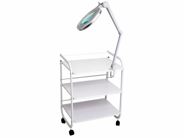Lupa Articulada - LED Duo Light - Com Apoio Para Mesa - Estek Lupa Articulada - LED Duo Light - Com Apoio Para Mesa - Estek
