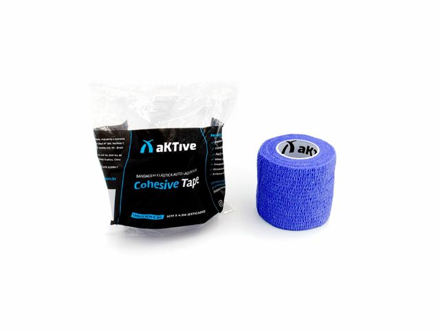 Bandagem Elástica Auto-aderente - Cohesive Tape - 2m x 5cm - Aktive Bandagem Elástica Auto-aderente - Cohesive Tape - 2m x 5cm - Aktive