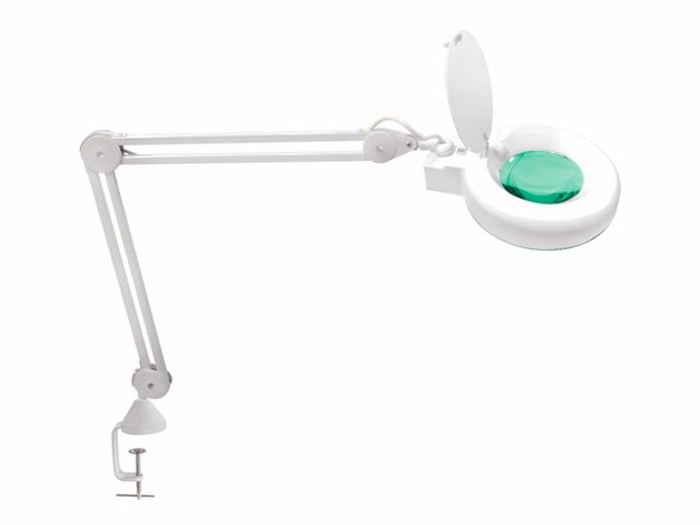Lupa Articulada - LED 5D - com Apoio para Mesa - Solver Lupa Articulada - LED 5D - com Apoio para Mesa - Solver