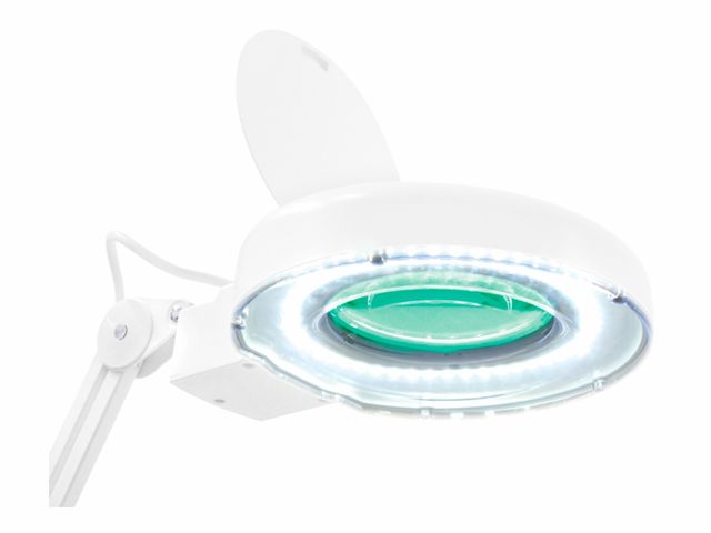 Lupa Articulada - LED 5D - com Apoio para Mesa - Solver Lupa Articulada - LED 5D - com Apoio para Mesa - Solver