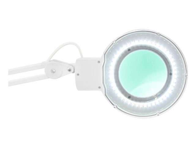 Lupa Articulada - LED 5D - com Apoio para Mesa - Solver Lupa Articulada - LED 5D - com Apoio para Mesa - Solver