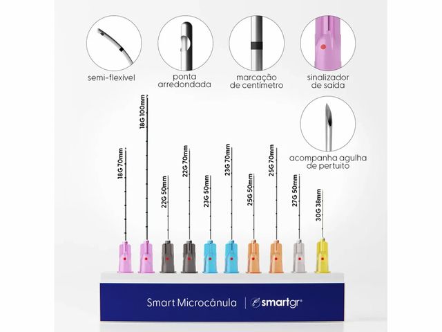Microcânula Smart - 18G - 10un - Smart GR