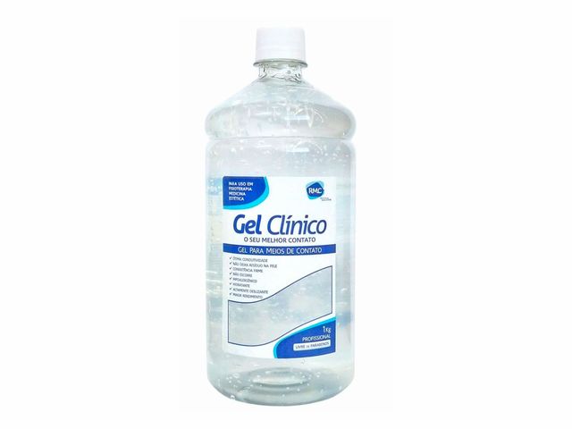 Gel Condutor Incolor - Sem Álcool - Frasco 1kg - RMC Gel Condutor Incolor - Sem Álcool - Frasco 1kg - RMC