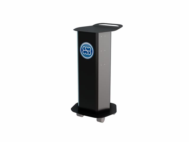 Rack Metálico para equipamentos Linha Smart - Preto - Medical San Rack Metálico para equipamentos Linha Smart - Preto - Medical San