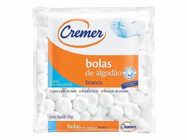 Algodão em Bolas Brancas - Cremer Algodão em Bolas Brancas - Cremer