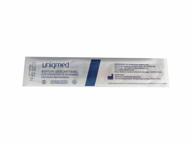 Bisturi Descartável com Dispositivo de Segurança - Nº 21 - 10un – Uniqmed Bisturi Descartável com Dispositivo de Segurança - Nº 21 - 10un – Uniqmed