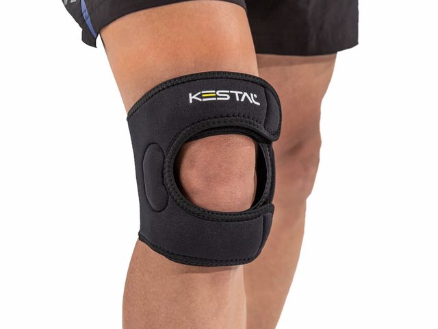 Joelheira Sensi Knee – Preto – Bilateral com Orifício - Kestal Joelheira Sensi Knee – Preto – Bilateral com Orifício - Kestal