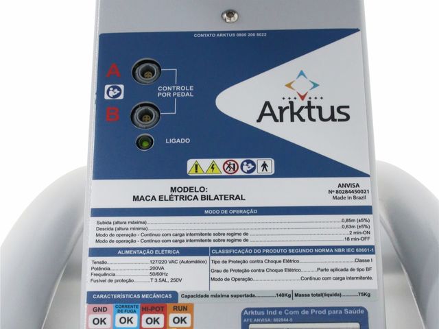 Poltrona Elétrica Bilateral com 3 Motores e Espuma Injetada - para Estética – Arktus Poltrona Elétrica Bilateral com 3 Motores e Espuma Injetada - para Estética – Arktus