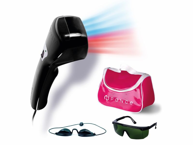 Vitality Ponce - Preto - Aparelho de Fototerapia + Bolsa Rosa