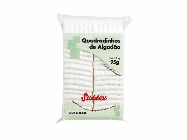 Algodão – Quadrado – 20 Unidades – Sussex Algodão – Quadrado – 20 Unidades – Sussex