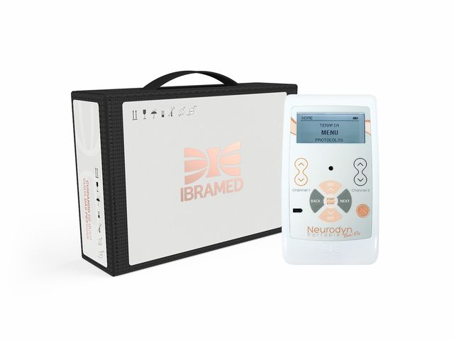 Neurodyn Portátil TENS/FES Ibramed - 02 Canais - Aparelho de Correntes para Eletroestimulação